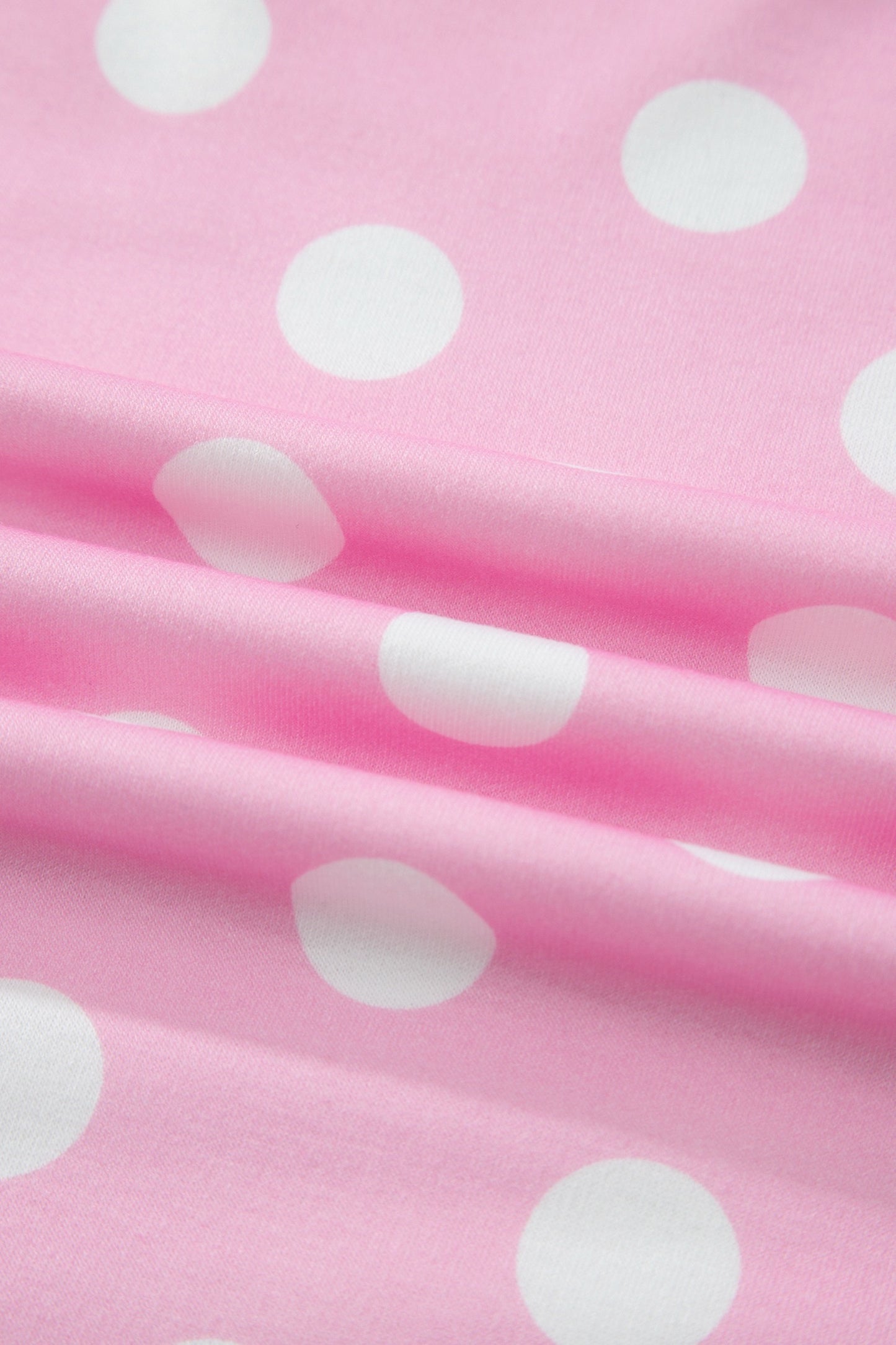 Pink & Green Polka Dot Set