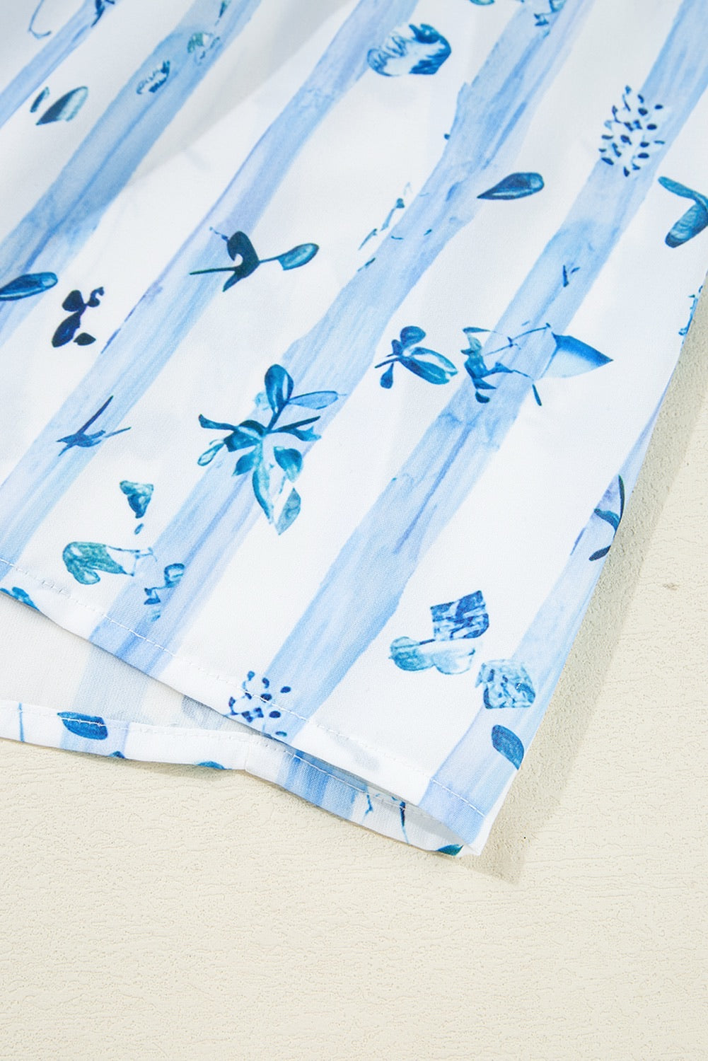 Cottage Blue Floral Smocked Maxi Dress