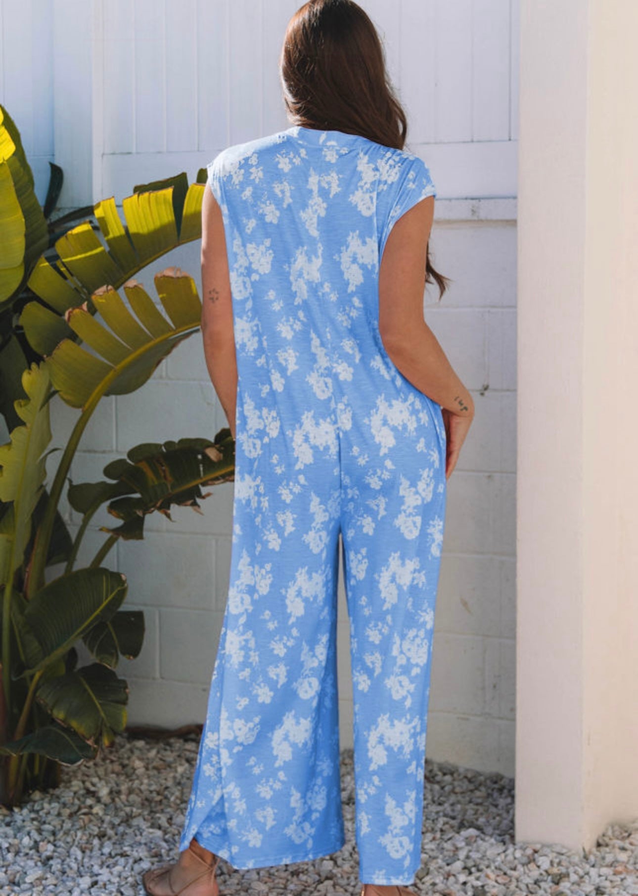 Summer Sky Floral Jumpsuit