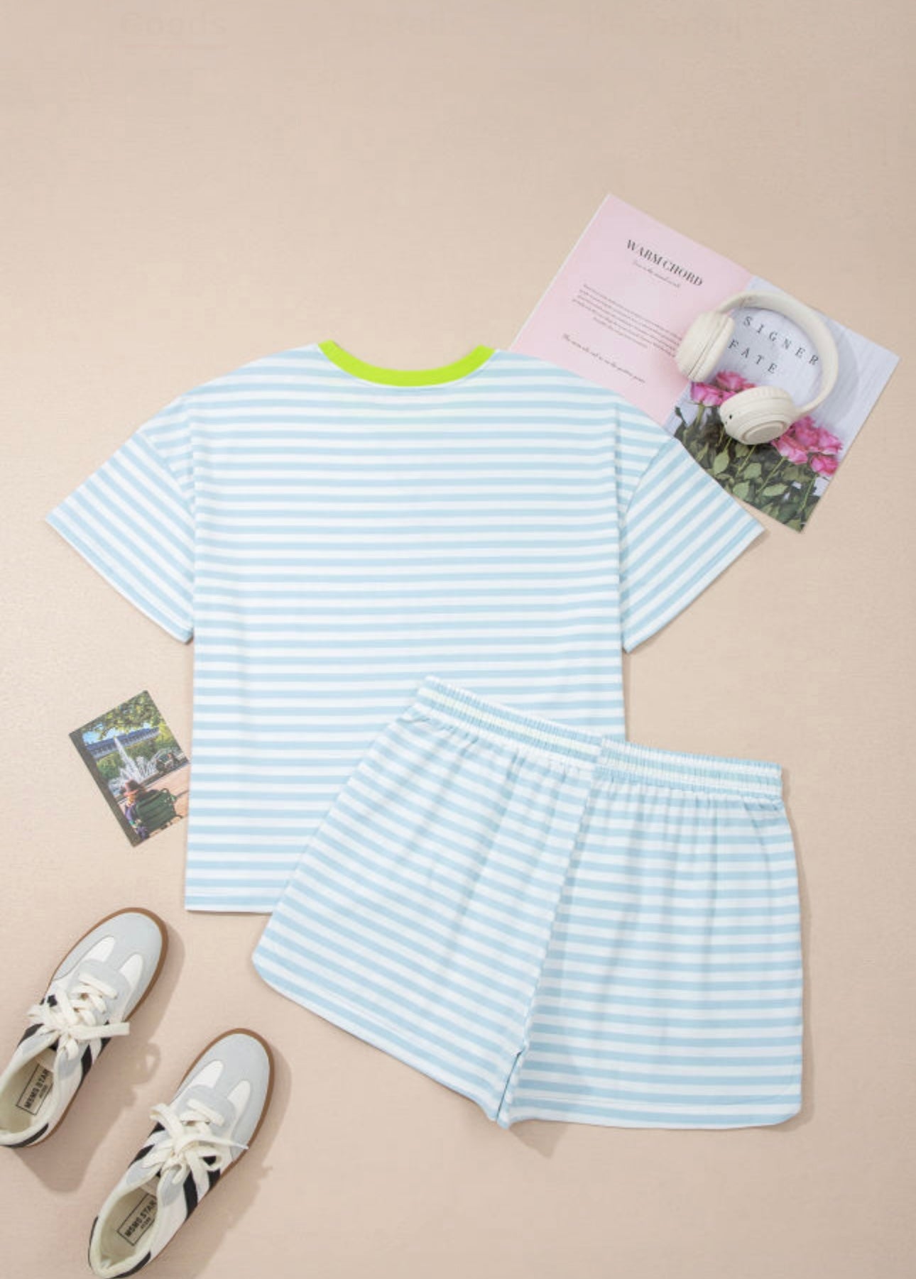 Shoreline Stripes Two‑Piece Set
