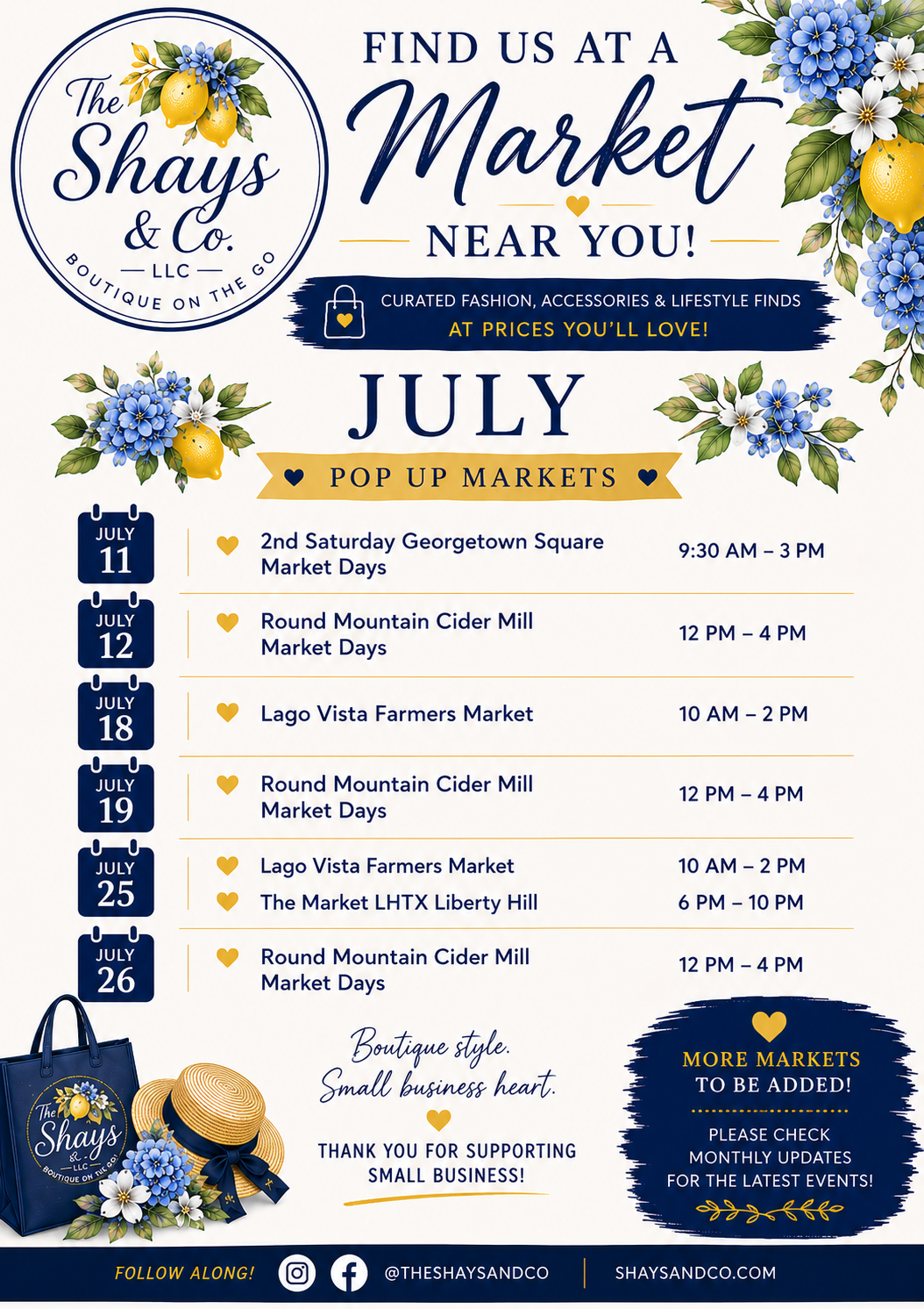 July Market Days