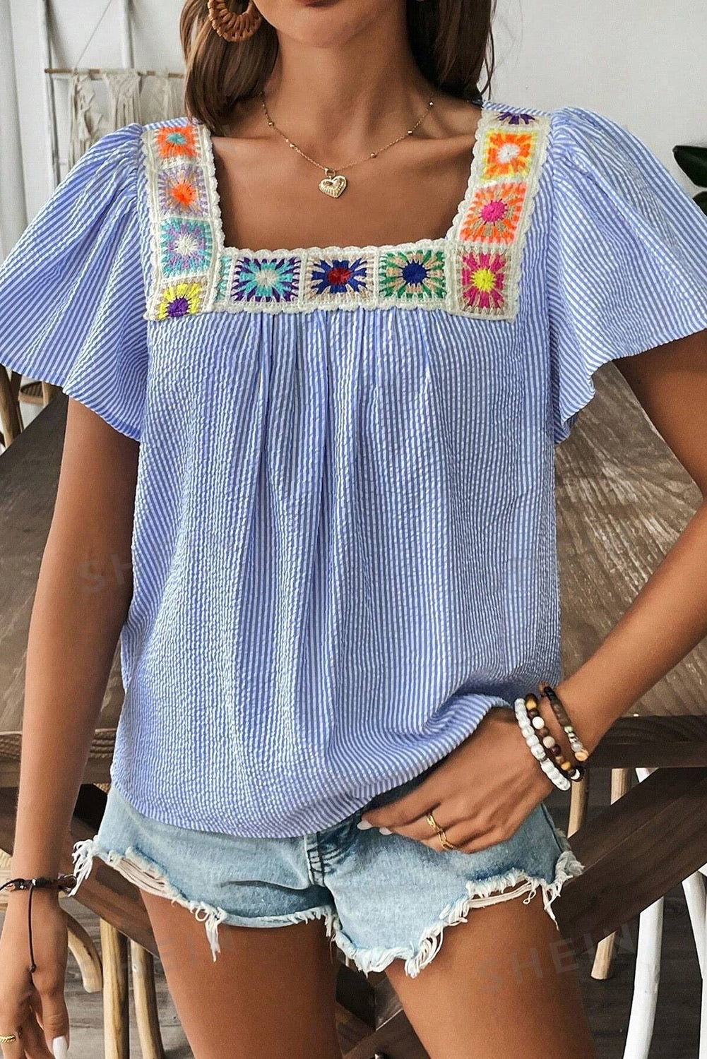 Marigold Garden Stitch Blouse