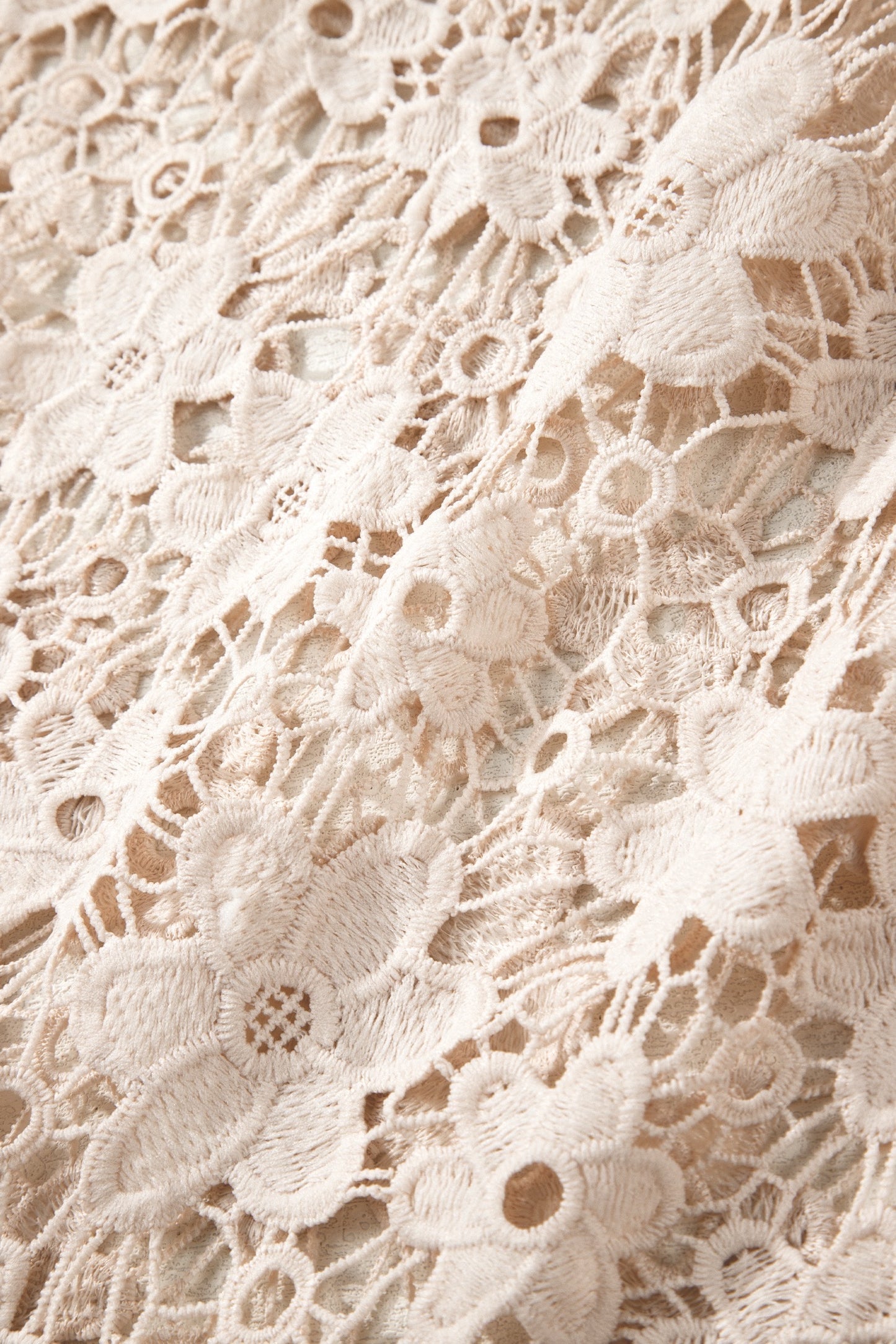 Ivory Lace Hem Halter Maxi Dress