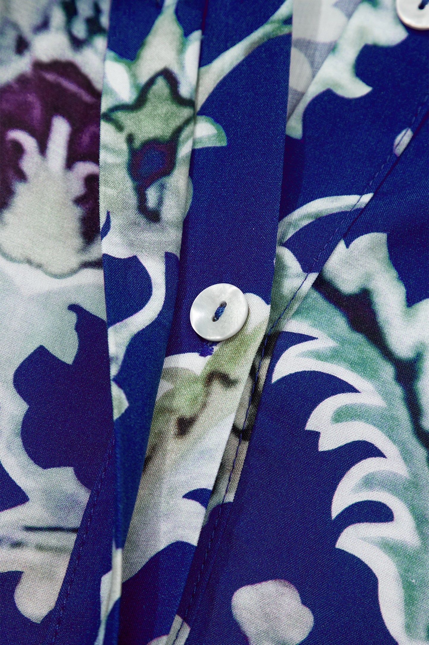Royal Blue Floral Medallion Maxi Dress