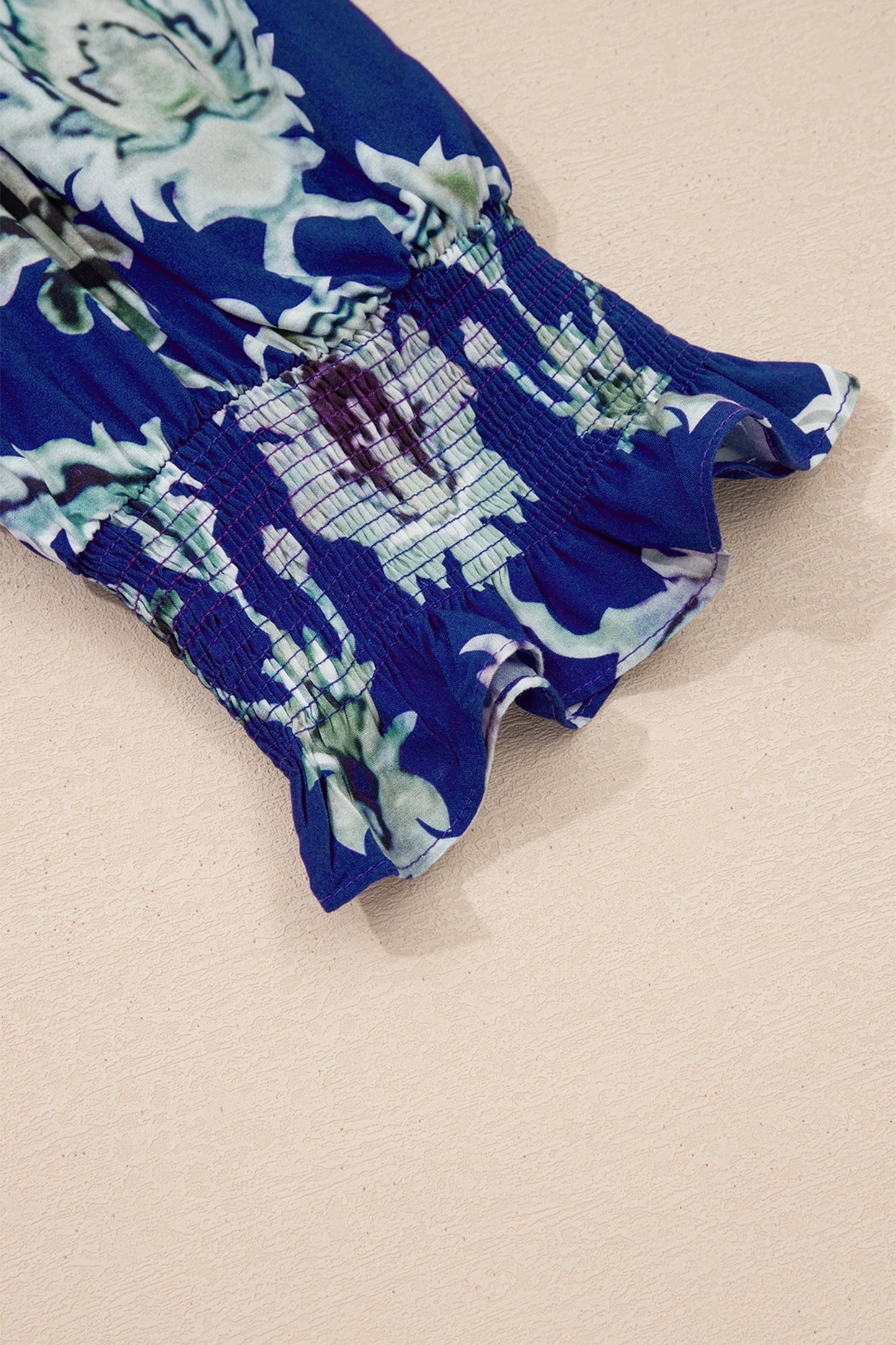 Royal Blue Floral Medallion Maxi Dress